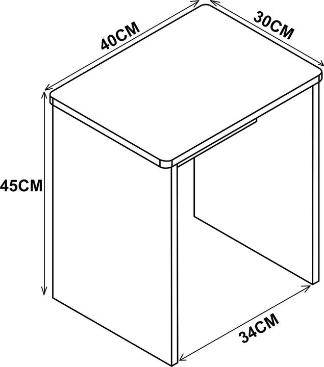 Produktbild VCM 2er Set Holz Sitzhocker Würfel Fussablage Beistelltisch Esal
