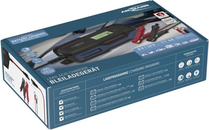 Actual product image Ansmann Charger for lead-acid batteries BC 6-12V / 4 A (12V, 6V, 4 A)