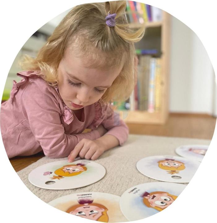 Actual product image Hanniline Feeling cards for children between 2 - 7 years old (German)
