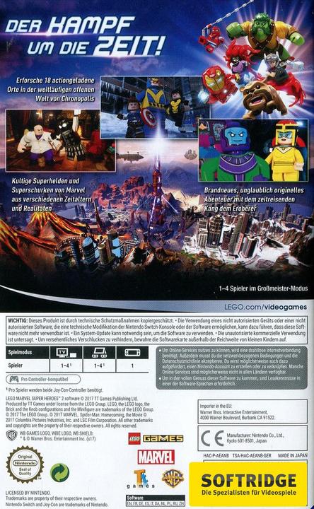 Produktbild WB LEGO Marvel Super Heroes 2 (Switch, Multilingual)