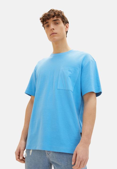 Image du produit Tom Tailor T-Shirt Kurzarmshirt structured mit Brusttasche (XL)