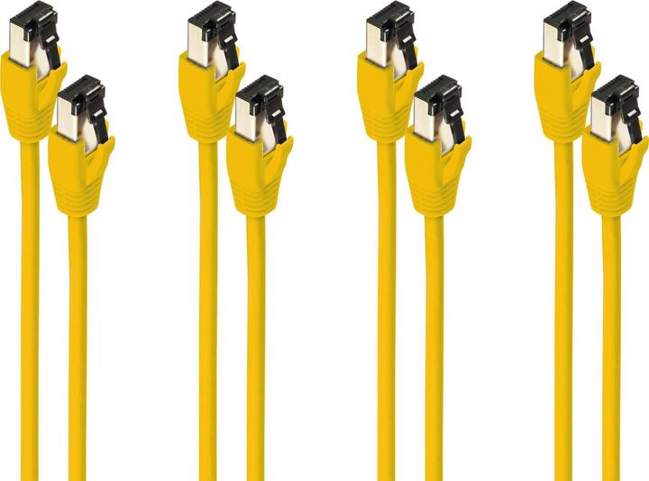 Produktbild Shiverpeaks ®-BASIC-S--Patchkabel cat. 8.1 F/FTP PIMF LSZH gelb 3,0m--VE4 (F/FTP, CAT8.1, 3 m)