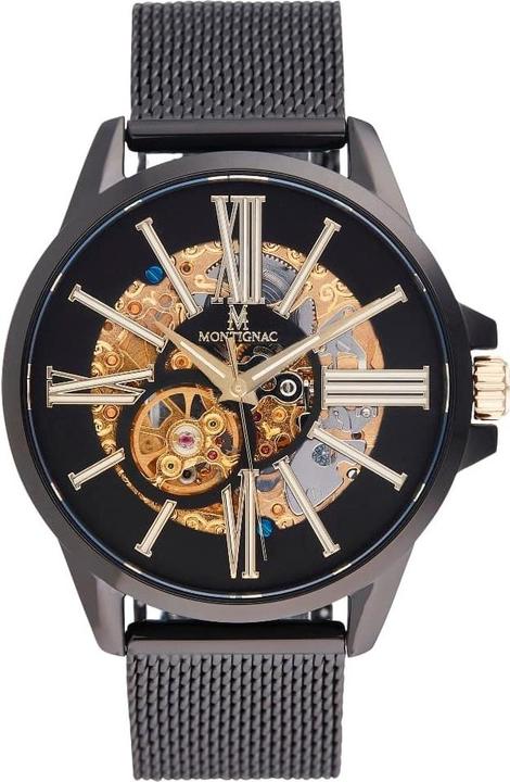 Montignac Automatic Watch Round (Skeleton watch, 42 mm)