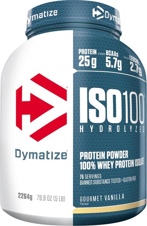 Produktbild Dymatize ISO 100 Hydrolyzed (Vanille, 1 Stk., 2200 g)