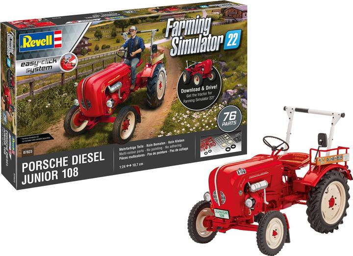 Produktbild Revell 1:24 Porsche Junior 108 - Farming Simulator Edition