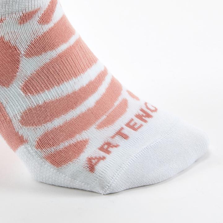 Actual product image Artengo Tennissocken RS160 Low 3er Pack orange/rosa Motive (39 - 42)