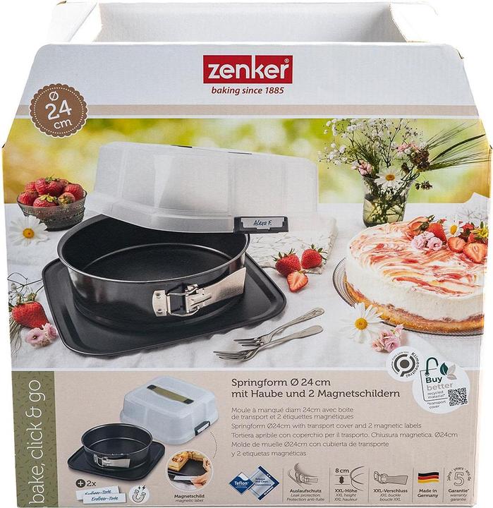 Actual product image Zenker Springform pan Ø24cm Bake,Click&Go (24 cm)