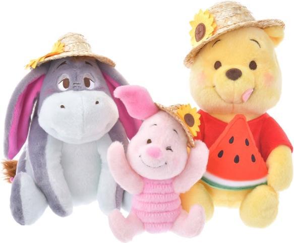 Actual product image Disney Eeyore soft toy with straw hat (20 cm)