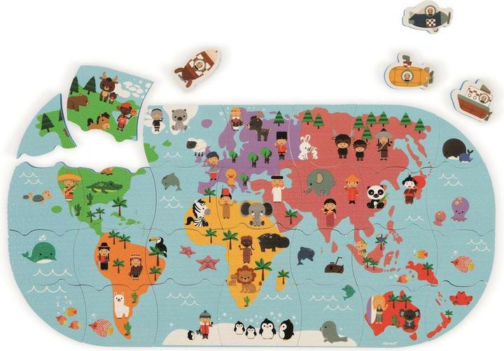 Image du produit Janod Carte du puzzle
