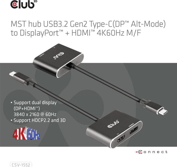 Produktbild Club 3D Usb-Hub (HDMI, USB, 5.90 cm)