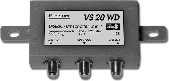 Actual product image Preisner DiSEqC Switch VS 20 WD (Multi switch)