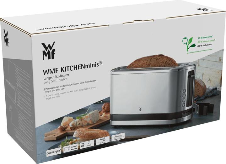 Actual product image WMF KITCHENminis long slot toaster 2-slice with bread roll attachment