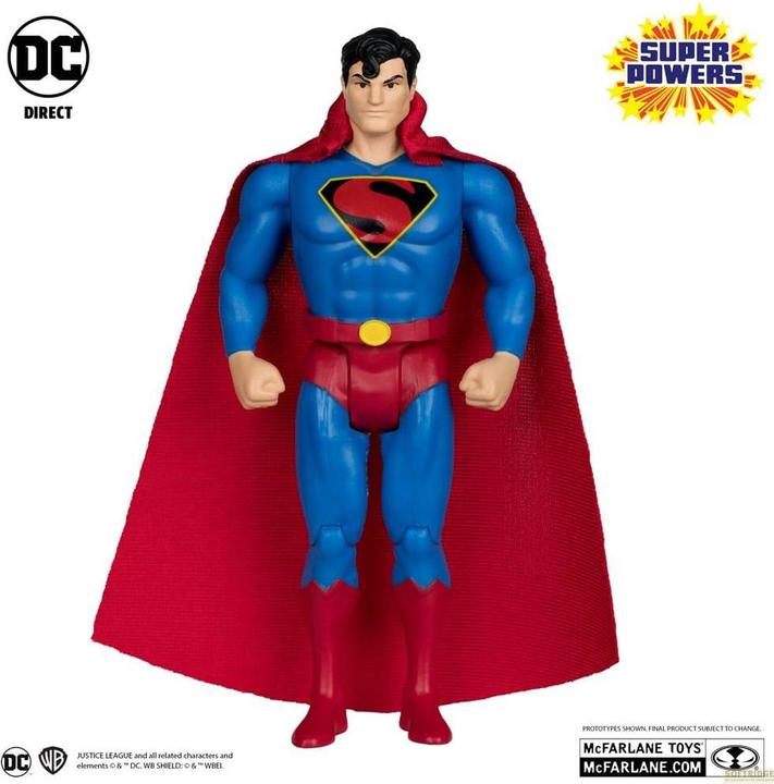 Actual product image McFarlane DC Direct Super Powers Action Figure Superman (Fleischer Variant) 13 cm