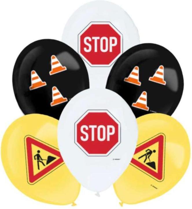 Produktbild Amscan Latexballons - Baustelle (6 x)