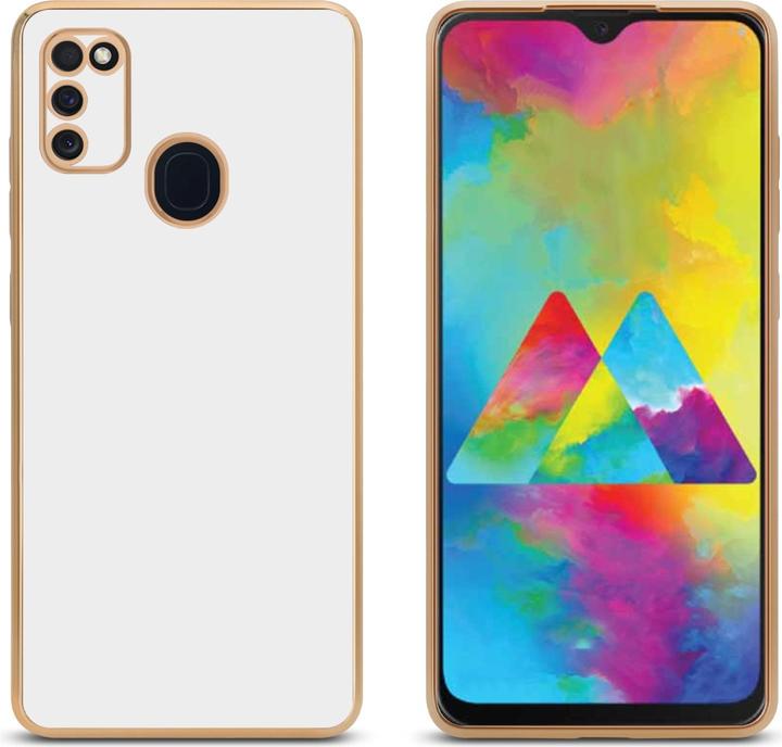 Productafbeelding Cadorabo Hoesje voor Samsung Galaxy M21 / M30s in TPU met camerabescherming LM130 Style (Samsung Galaxy M30, Samsung Galaxy M21)