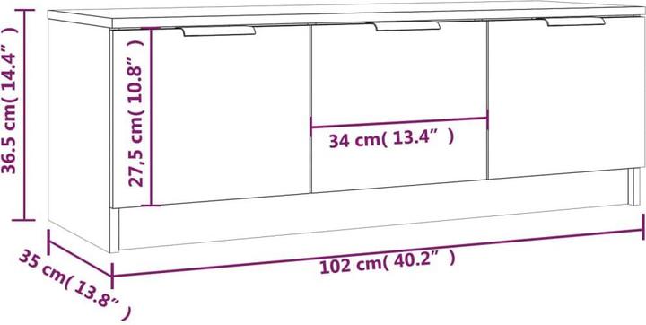 Actual product image VidaXL Emmeline (102 x 35 x 36.5 cm)