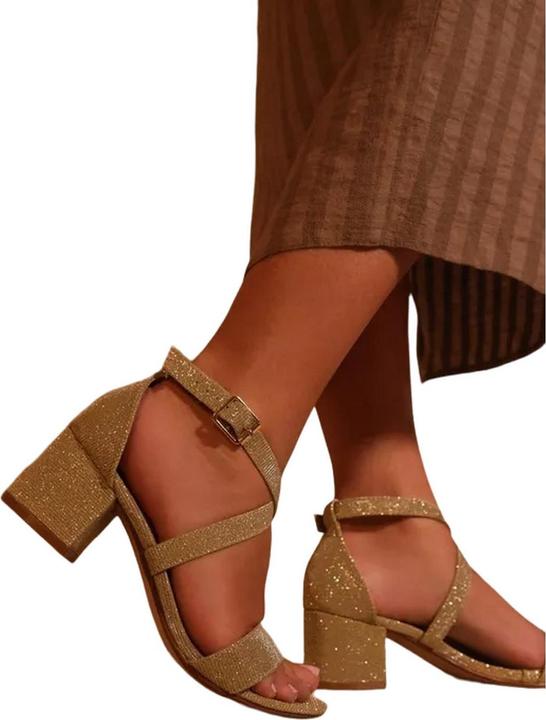 Where's That From Sandalen Amber Glitzer (36)