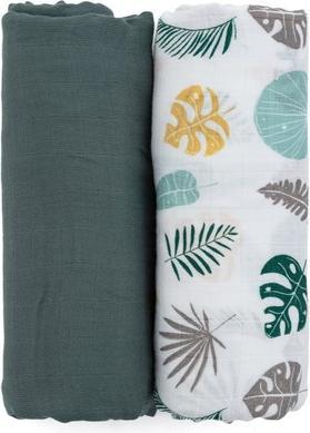 Produktbild Petite&Mars Misty Cloth Diapers - Misty Green, 120 x 120 cm, 2 pcs (120 cm)