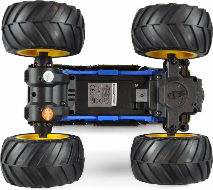 Produktbild Amewi Monster Feuerwehr Elektro Brushed Monster Truck 2WD 1:18 RTR blau (RTR Ready-to-Run)