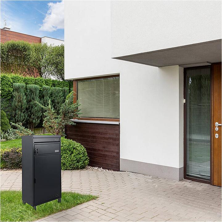 Actual product image SafePost 65 Letterbox with parcel compartment sillberg grey