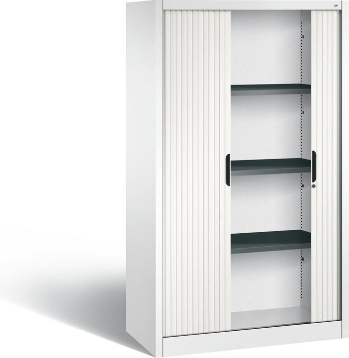 Image du produit C+P Armoire à rideau avec store horizontal (100 x 42 x 166 cm)