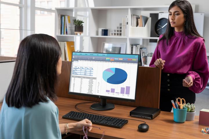 Produktbild HP ProDesk 600 G6 Desktop-Mini-PC (Intel Core i5-10500T, 8 GB, 256 GB)
