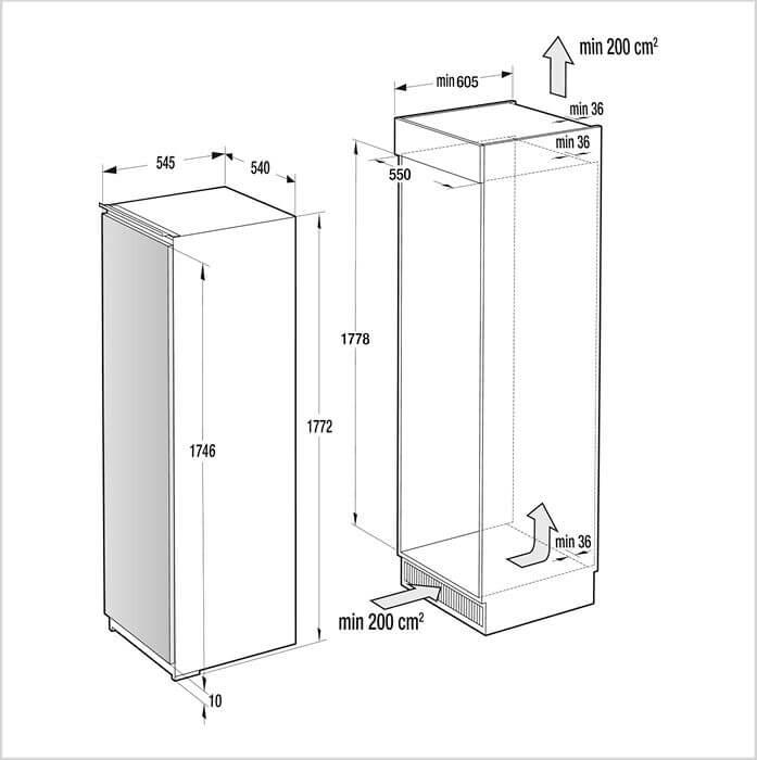 Image du produit Fors Kühlschrank Einbau FBR 551780 E