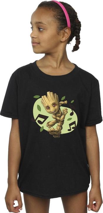 Immagine prodotto Guardians Of The Galaxy Groot Musical Notes Maglietta Ragazze (128)