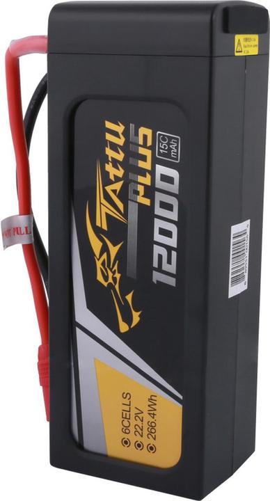 Actual product image Tattu Accumulator Plus 12000mAh 22.2V 15C 6S1P (22.20 V, 12000 mAh)