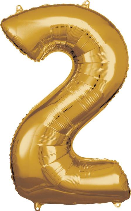 Image du produit Amscan Ballon en plastique Nombre 2 (1 x)