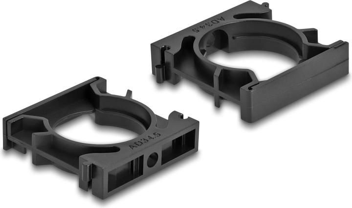 Productafbeelding Delock Snoerbuishouder 34,5 mm, 4 stuks, zwart (Kabeldoorvoer, 5.10 cm)