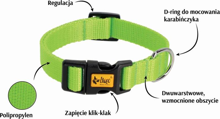 Produktbild Red Dingo Energieverstellbares Halsband 1,0/30 cm Grün (30, Hund, Allgemein)