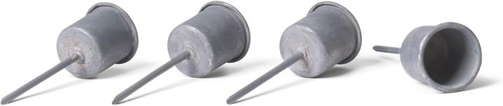 Produktbild Novaliv 4x Stabkerzenhalter grau I Kerzenpick 7,1 x Ø 2,8 cm Kerzenstecker für