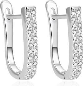 Beneto Silver earrings with zircons AGUC1429 (L)