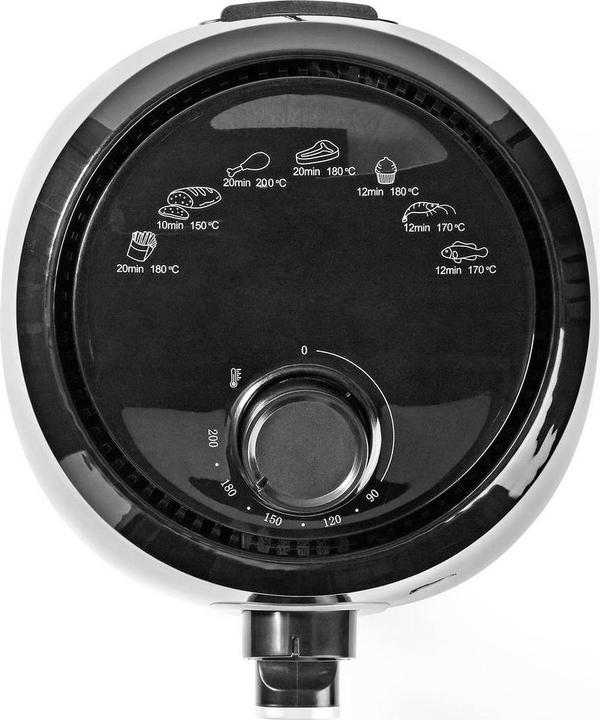 Produktbild Nedis Heissluft Friteuse | 2.4 l | Timer: 30 min | Analog | Aluminium / Schwarz (EU-Stecker)