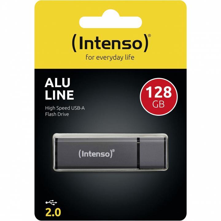 Actual product image Intenso Alu Line 128GB USB Stick 2.0 (128 GB, USB-A)