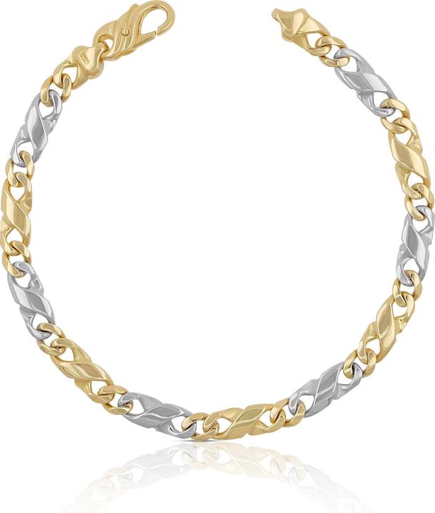 Muau Carrera (19 cm, 750, Weissgold, 18K Gelbgold)