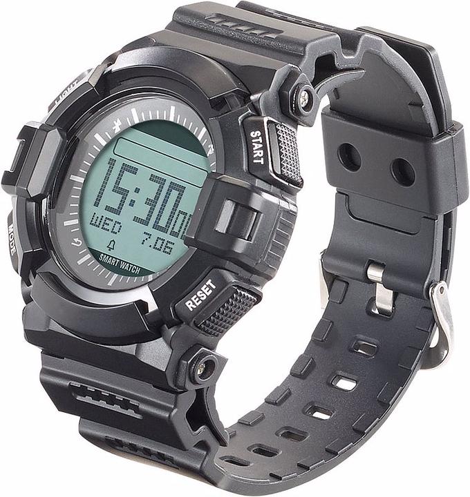 Produktbild Newgen medicals Wasserdichte Herren-Armband-Uhr mit Alarm-Funktion (45 mm)
