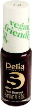 Actual product image Delia Cosmetics Cosmetics Vegan Friendly Nail Polish Size S No. 225 Black Berry 5ml (No. 225 Black Berry, Colour paint)