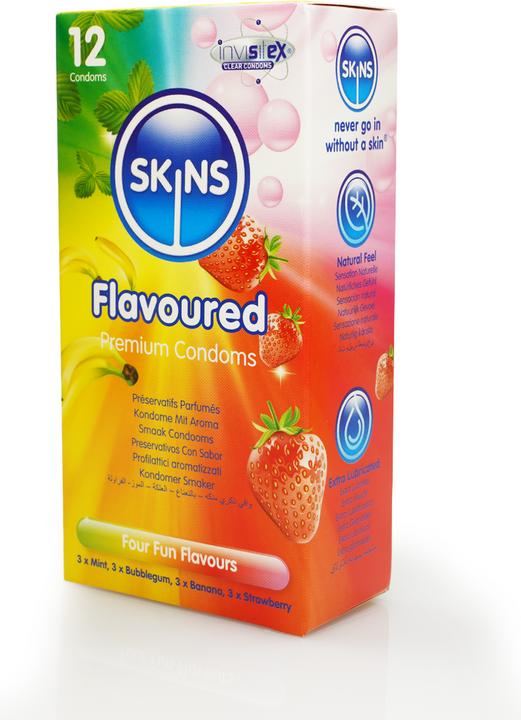 Actual product image Skins Condom Flavours 12 Pack (12 pcs.)
