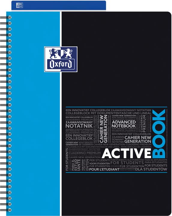 Actual product image Oxford Activebook Student (A4+, Checked, Hardcover)