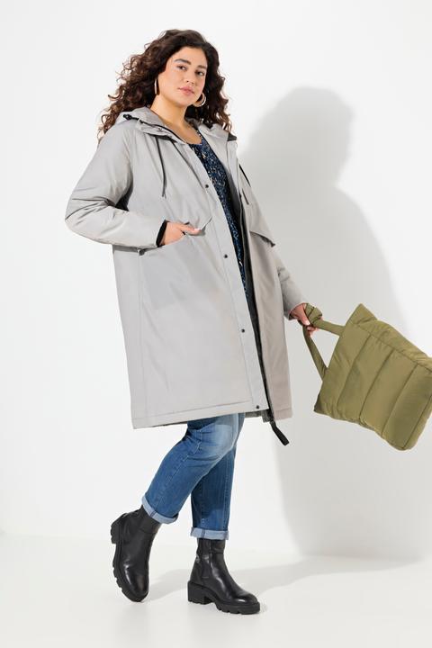 Produktbild Ulla Popken HYPRAR Funktionsmantel, wasserdicht, recycelt, Zipptasche (42, 44)