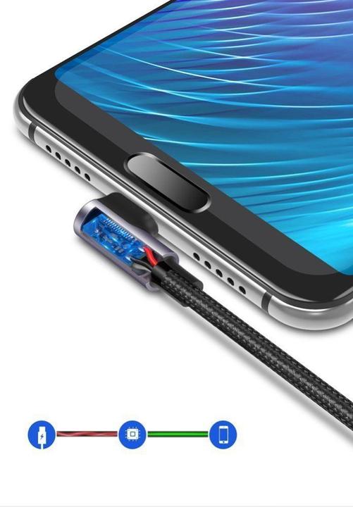 Productafbeelding Ugreen USB-C Haaks naar USB-A 2.0 A 3A Datakabel (2 m, USB 2.0, 18 W)
