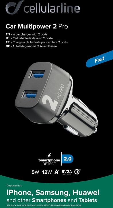 Actual product image Cellularline Car Multipower 2 PRO
