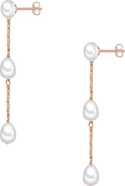 Immagine prodotto Valero Pearls Perle d'acqua dolce d'argento da donna coltivate in oro rosa - 15034 (Argento 925)