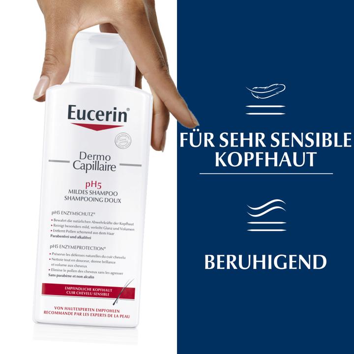 Produktbild Eucerin DermoCapillaire pH5 mildes Shampoo (250 ml, Flüssiges Shampoo)