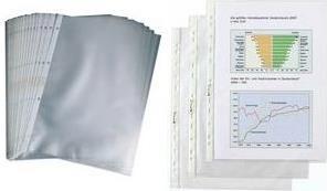 Immagine prodotto Rexel HETZEL Copertina per brochure economica, A6, PP, grana, 0,075 mm aperta in alto, perforazione: (A6, 50 x)