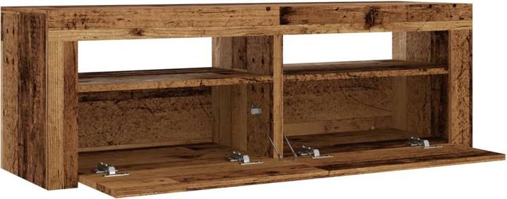 Produktbild VidaXL TV Schrank Lowboard Fernsehschrank Fernsehtisch mit LED Altholz-Optik (120 x 35 x 40 cm)