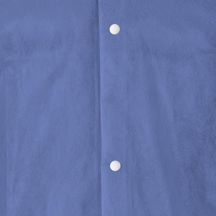 Produktbild Top Swede PP-Kittel, 28 Gr/qm, 4 Druckknöpfe, Kragen, Armgummi, blau, CE CAT.I, VE: 50 Stück (XL)
