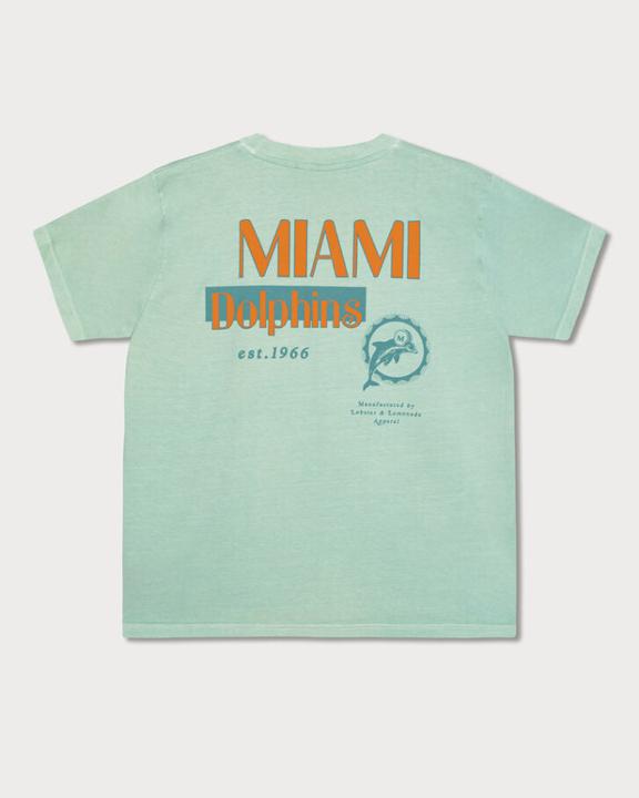 Actual product image Lobster & Lemonade Miami Dolphins 89 Band T-Shirt green M (M)